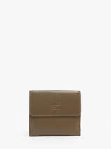 Portemonnee Caviar Leder Crinkles Bruin caviar 14068